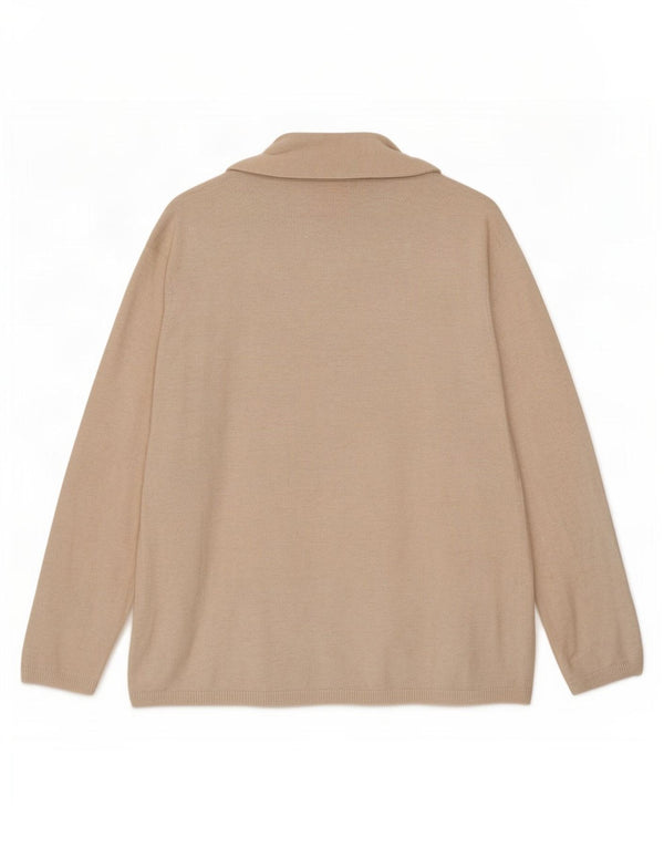 Zara Cardigan coupe classique pour fille 9-10 ans Beige Viscose Classique