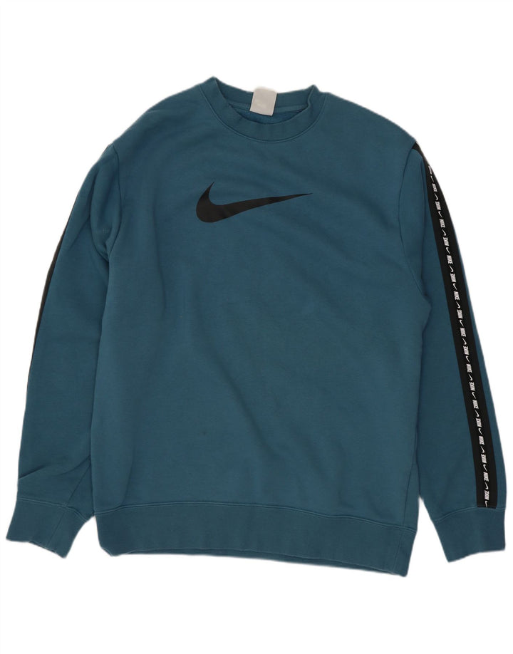 Sweat-shirt graphique Nike pour homme, bleu moyen, colour block