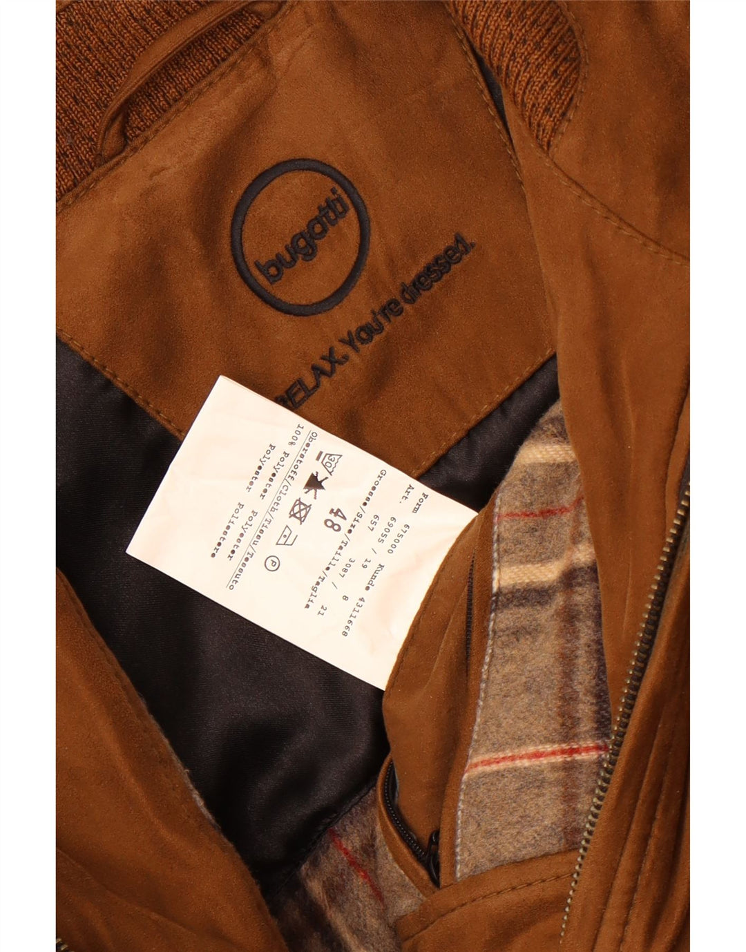 Bugatti Bomber Homme IT 48 Marron Moyen Polyester