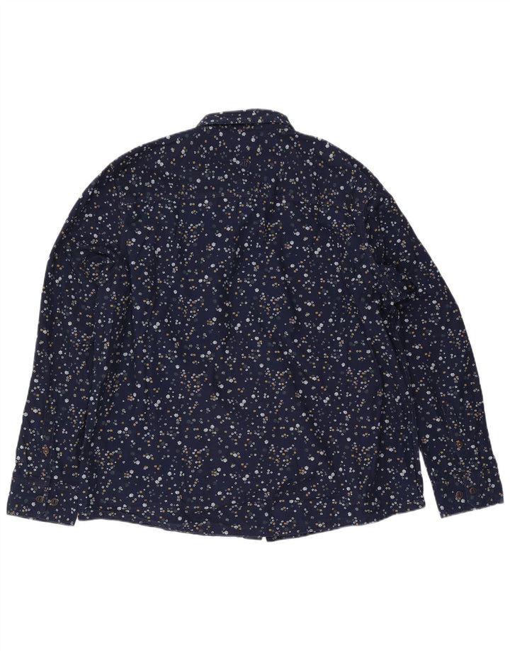 Chemise Homme Fat Face 3XL Coton Floral Bleu Marine