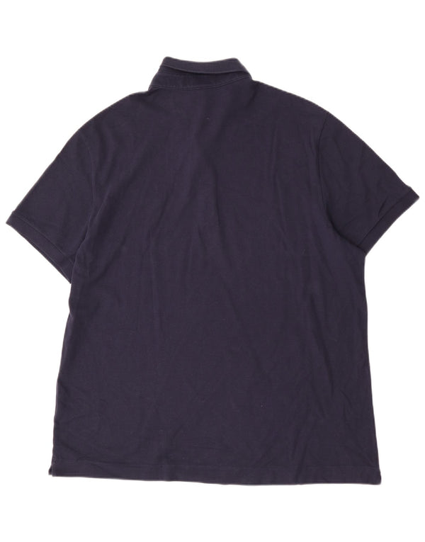 Lacoste Polo coupe régulière pour homme Taille 7 2XL Bleu marine Coton