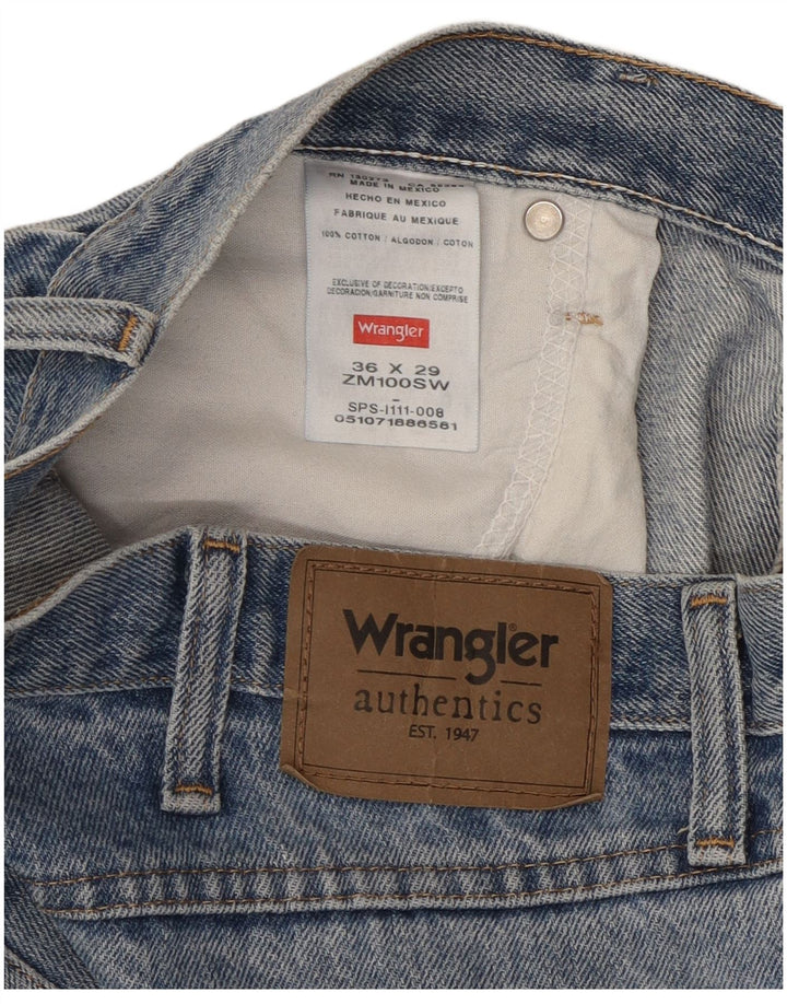 Wrangler Jean droit homme W36 L29 bleu coton