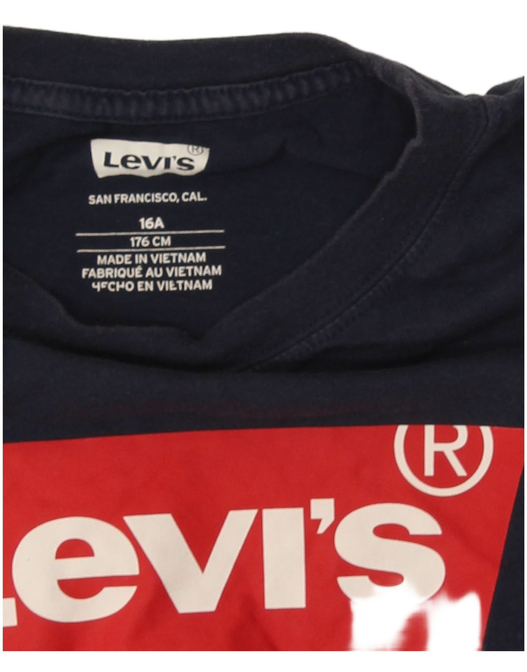 Levi's T-Shirt Graphique Garçon 15-16 ans Bleu Marine