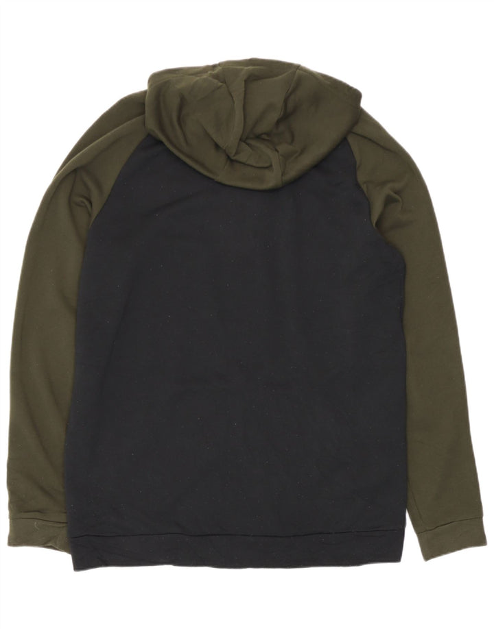 Nike Pull à capuche zippé pour homme Grand polyester color block noir