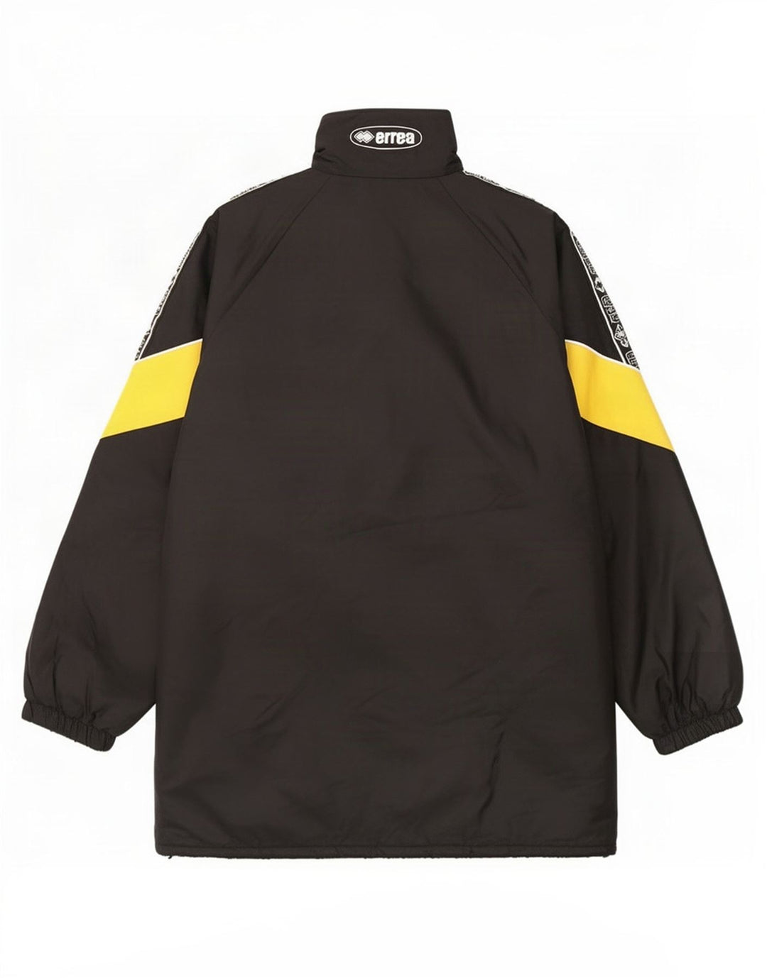 Errea Manteau matelassé surdimensionné graphique pour hommes UK 40 Large Black Colourblock