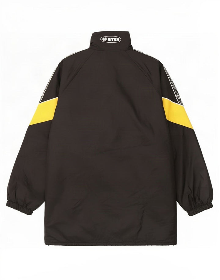 Errea Manteau matelassé surdimensionné graphique pour hommes UK 40 Large Black Colourblock