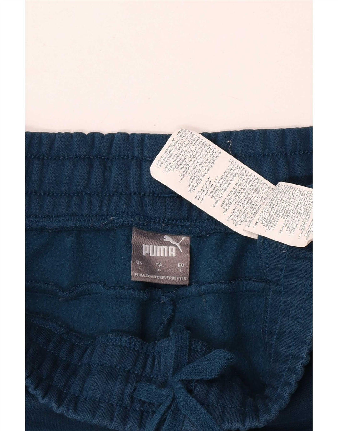 Puma Pantalon de survêtement pour homme en coton bleu Taille L