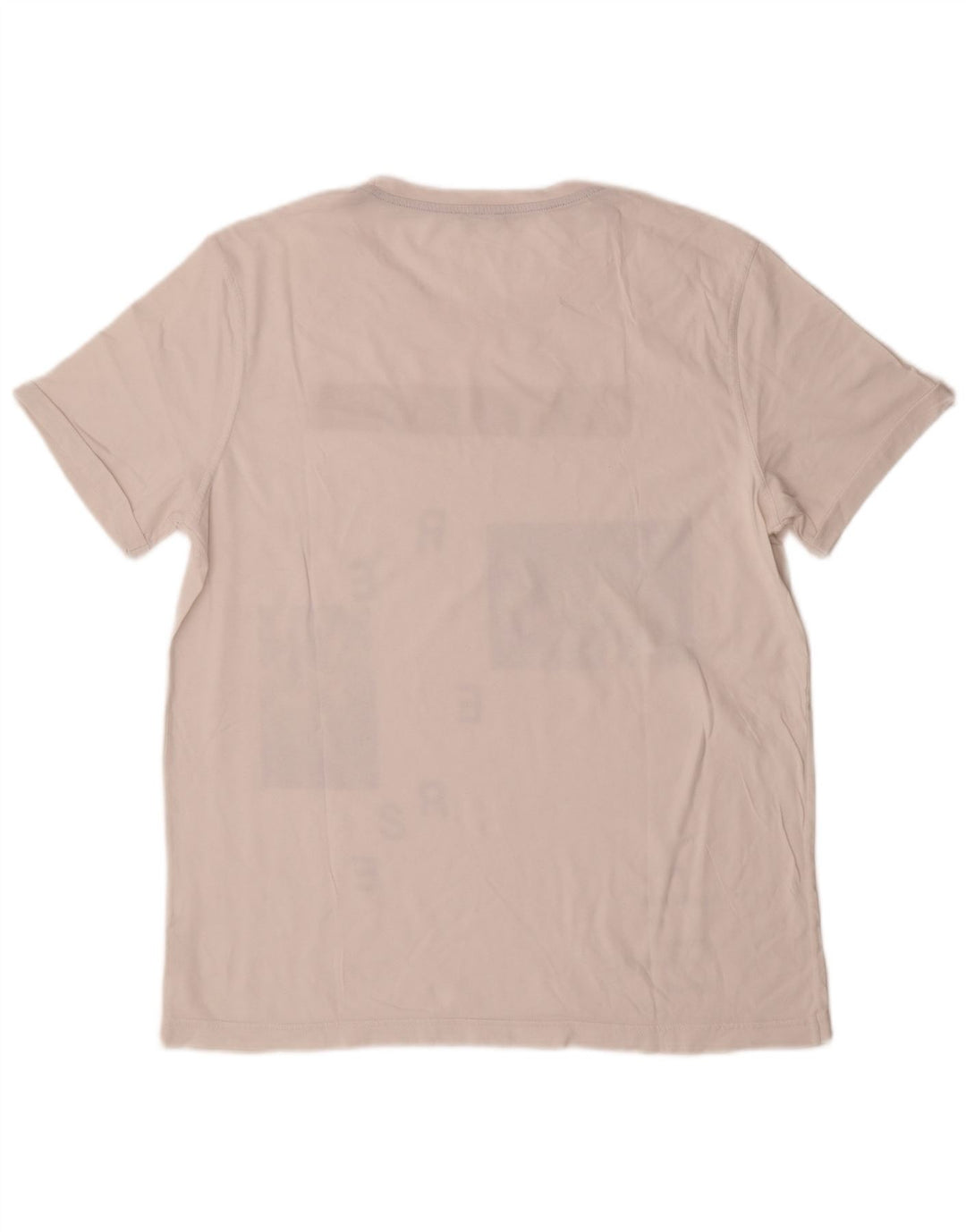 Benetton T-Shirt Graphique Homme Blanc Moyen