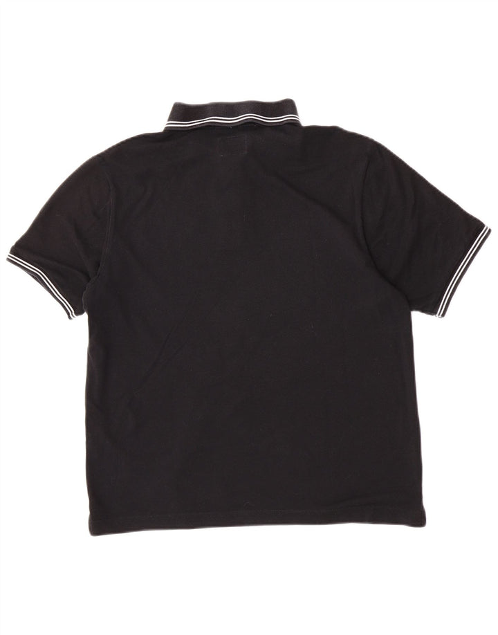 Champion Polo Graphique Easy Fit Homme Coton Noir Moyen