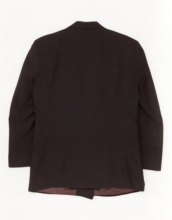 Marks & Spencer Veste blazer croisée pour homme UK 44 XL Noir Polyester