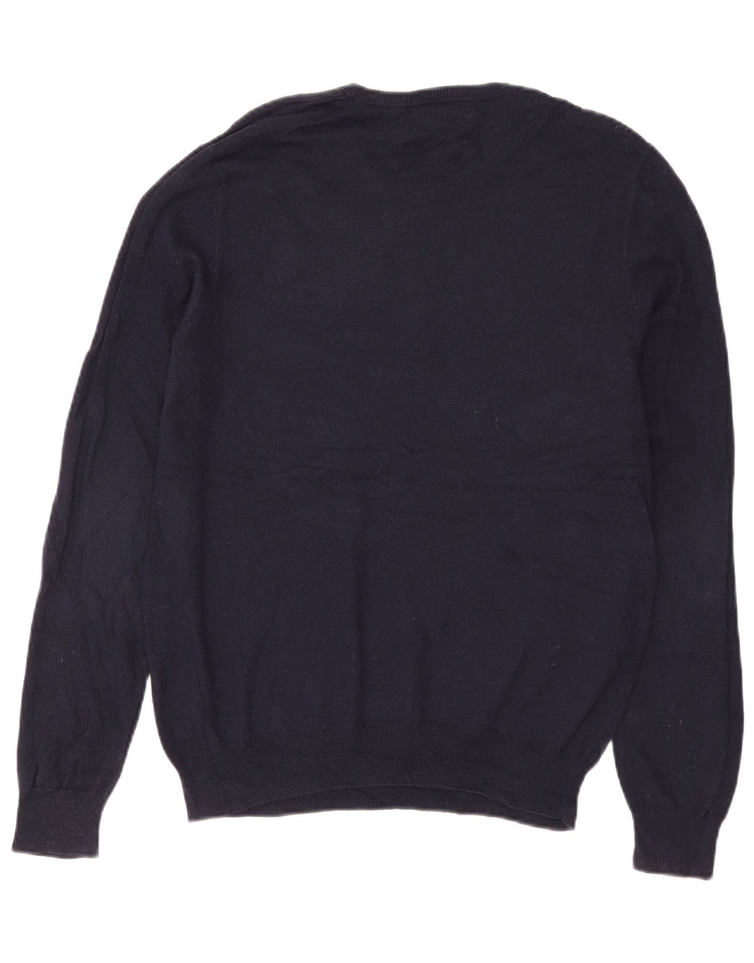 Marks & Spencer Pull col rond homme bleu marine moyen coton