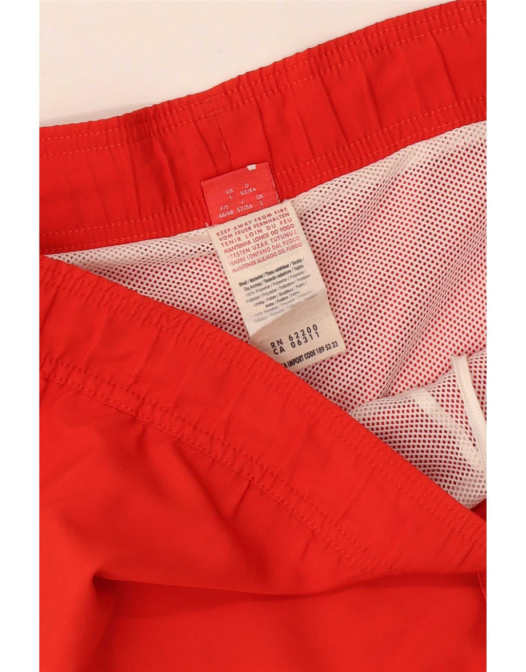 Puma Short de Bain Graphique Homme Large Orange Colorblock Polyester