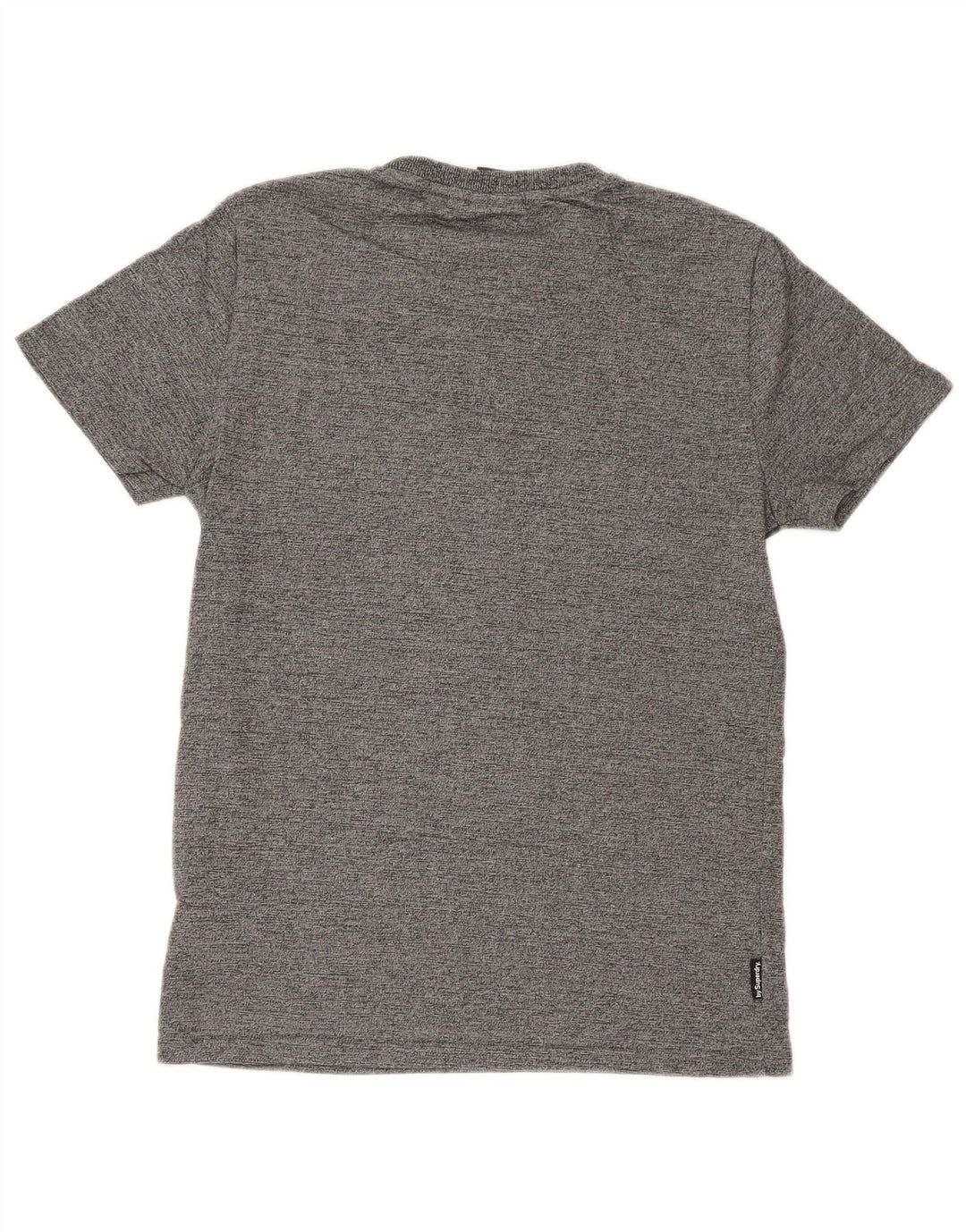 Superdry T-Shirt Regular Graphic Homme Gris Moyen Moucheté Coton