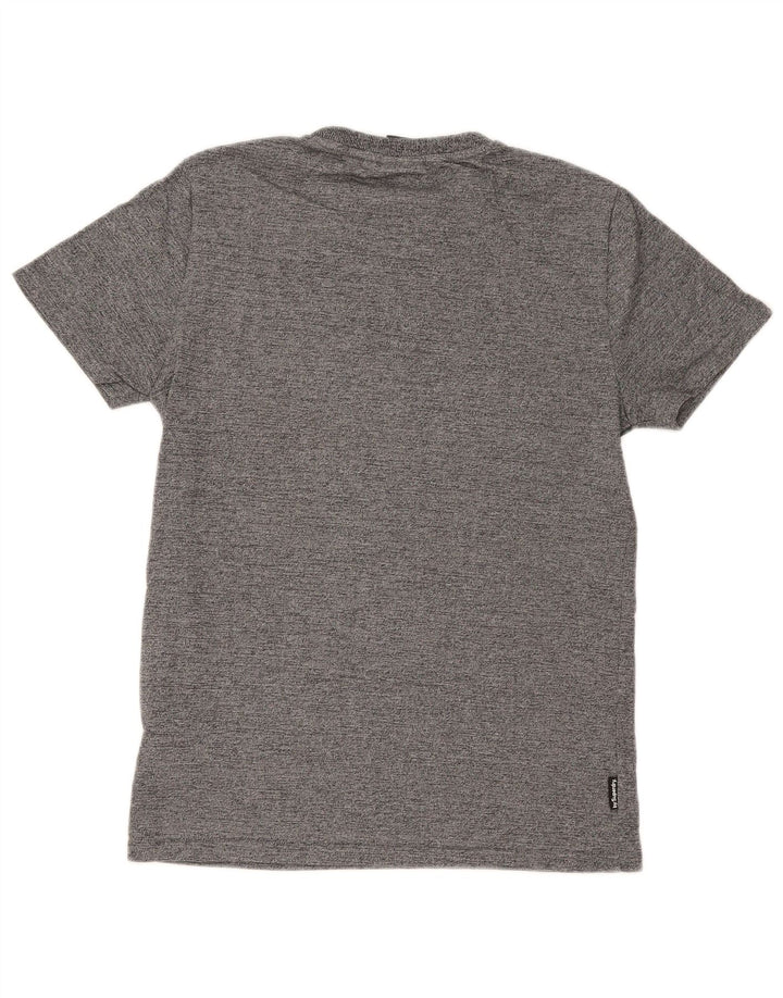 Superdry T-Shirt Regular Graphic Homme Gris Moyen Moucheté Coton