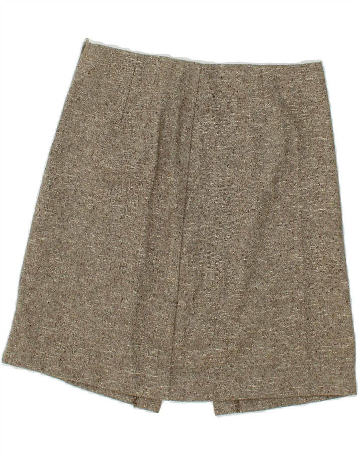 BENETTON Womens Straight Skirt IT 44 Medium W30 Grey Flecked Wool Vintage Benetton and Second-Hand Benetton from Messina Hembry 