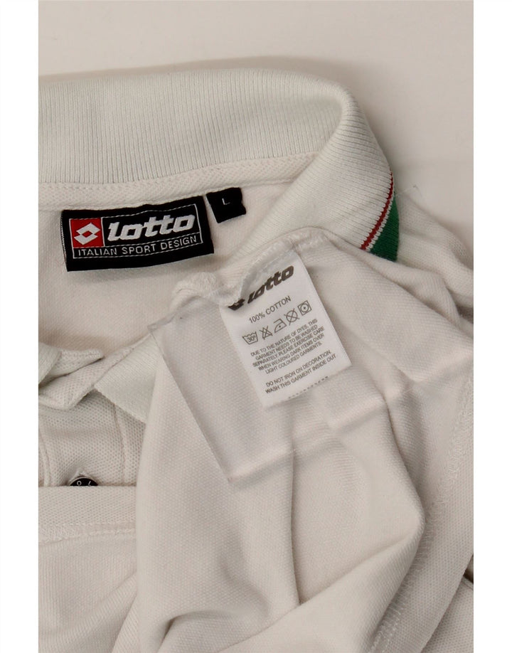 Lotto Polo Homme Grand Blanc Coton