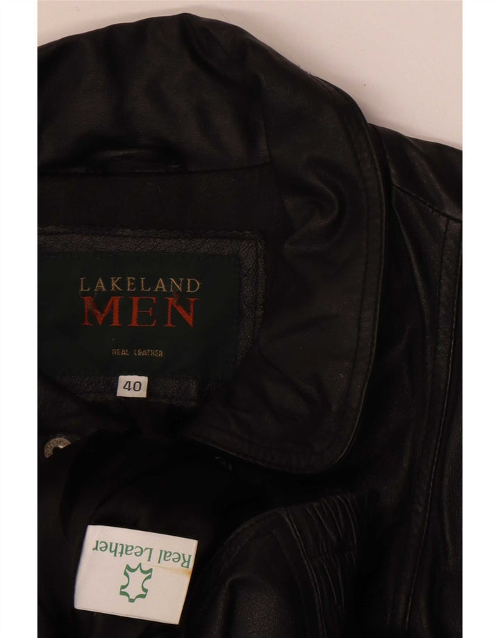 Lakeland Veste en cuir pour homme UK 40 Large Noir
