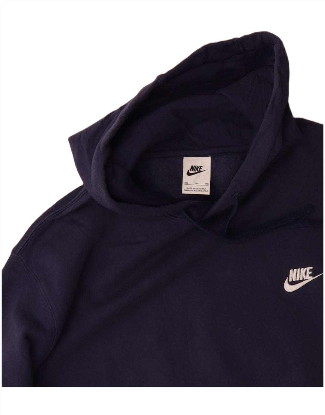 NIKE Pull à capuche pour homme 2XL en coton bleu marine
