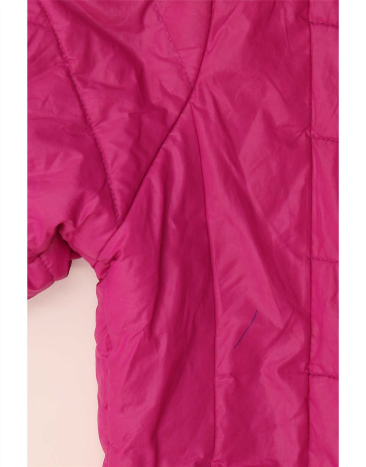 Kappa Veste matelassée surdimensionnée à capuche pour femme UK 10 Small Rose Polyester
