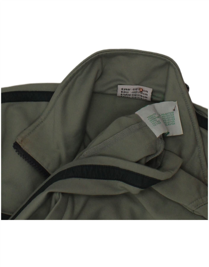 DIADORA Veste de Survêtement Garçon 5-6 Ans Vert Colourblock Polyester