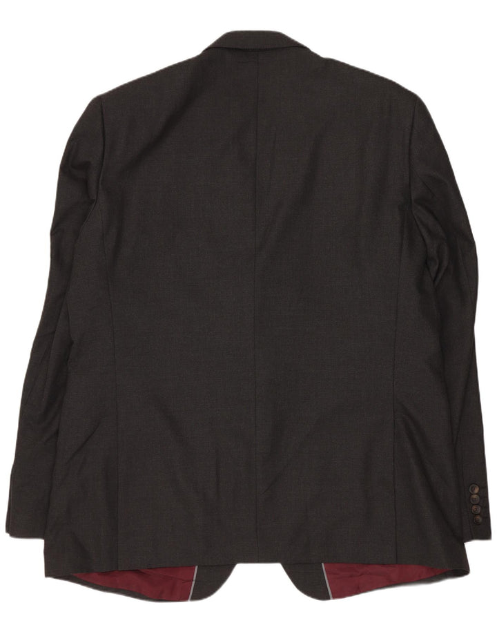 Marks & Spencer Veste blazer à 2 boutons pour homme UK 46 XL Gris Polyester