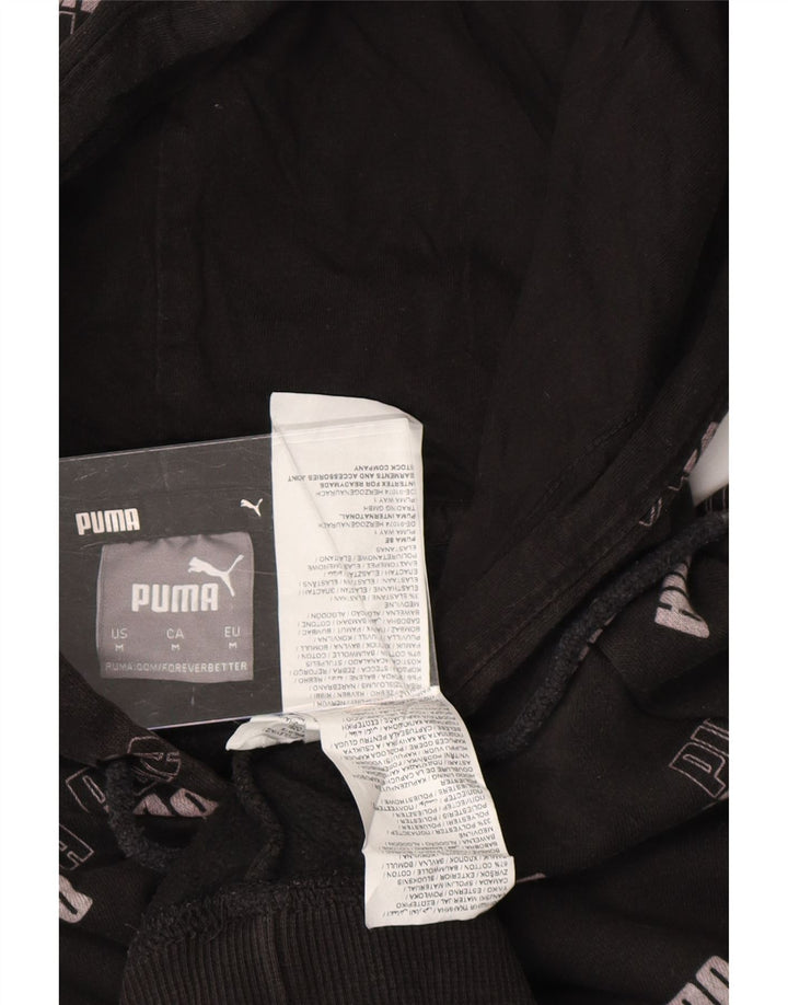 PUMA Sweat à Capuche Graphique Homme Noir Moyen Coton