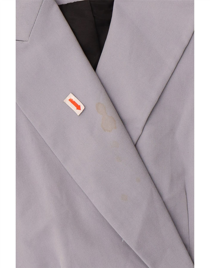 Zara Veste Blazer 1 Bouton Femme EU 46 2XL Violet Polyester