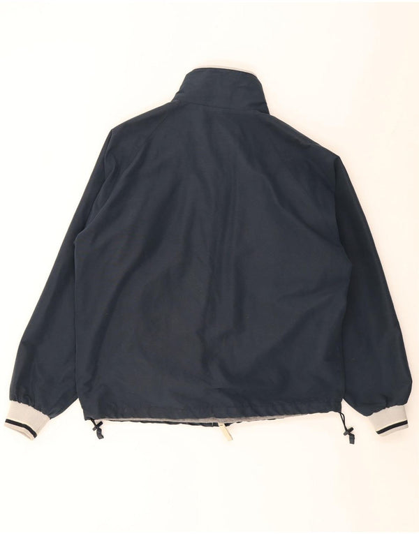 North Sails Veste Bomber Homme UK 38 Medium Bleu Marine Colorblock Coton