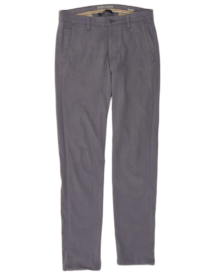 DOCKERS Pantalon Chino Skinny Homme W29 L32 Bleu Coton