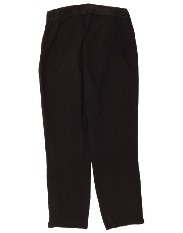 Pantalon Chino Droit Femme Zara XL W32 L26 Coton Noir