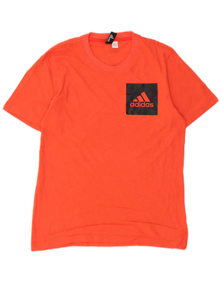 ADIDAS T-shirt graphique pour hommes, petit, orange