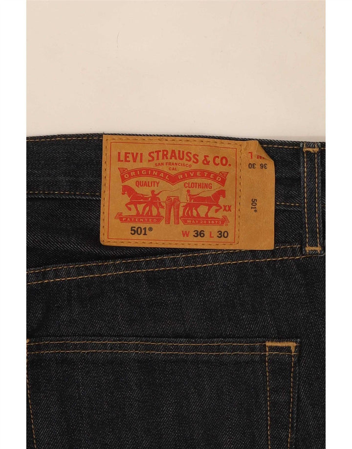 Levi's Jean Droit 501 Homme Bleu Marine W36 L30 Coton