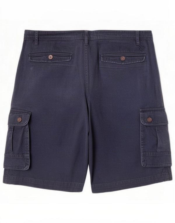 Crew Clothing Short cargo pour homme XL W40 Bleu marine Coton