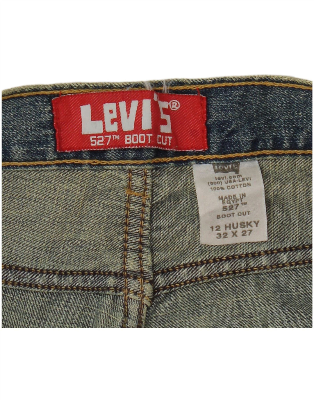 LEVI'S Jean Bootcut Husky pour garçon 11-12 ans W32 L27 Bleu Coton