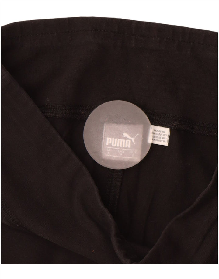 PUMA Leggings pour femme UK 8 Small Noir Coton