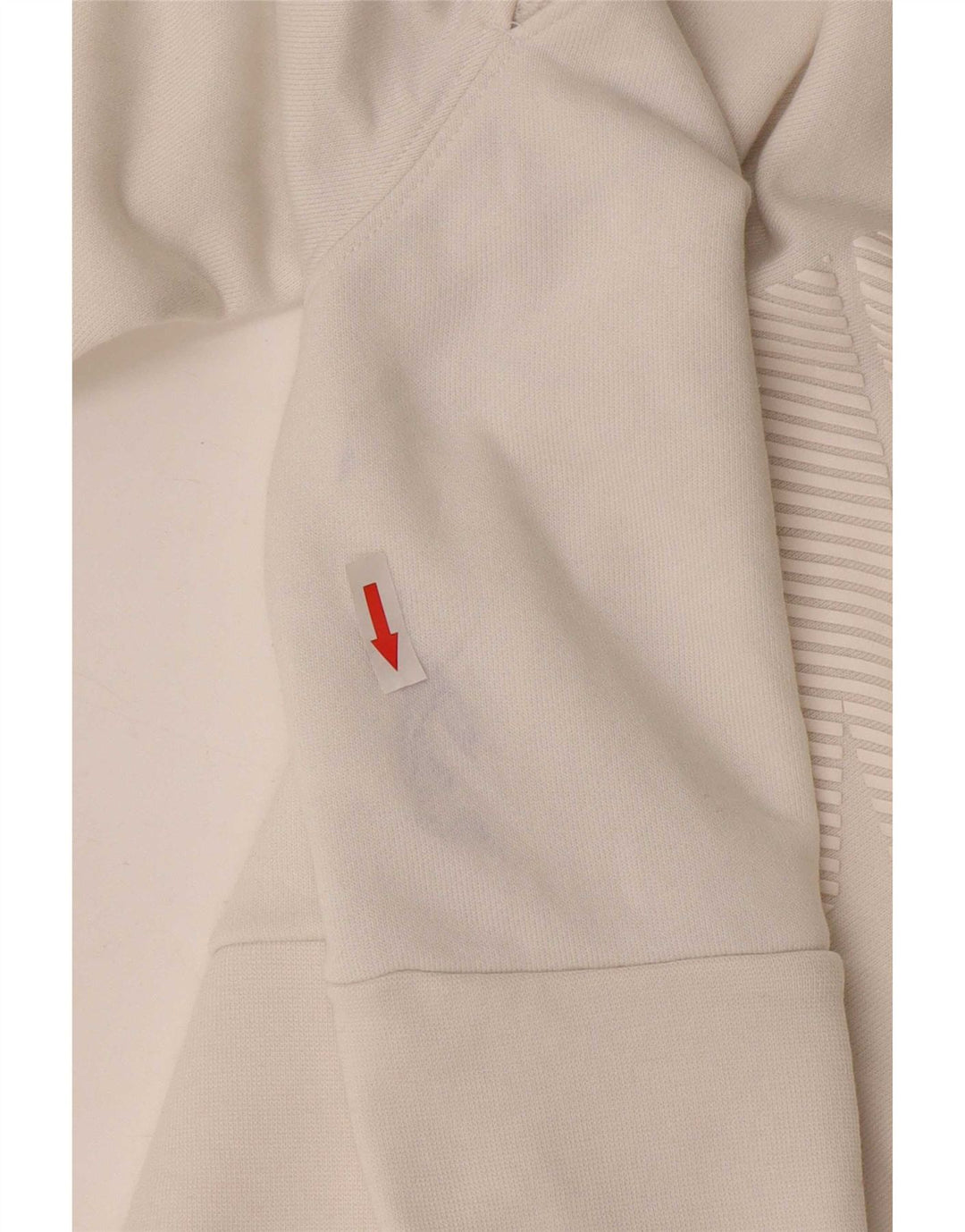 Nike Womens Crop Sweatshirt Jumper UK 14 Moyen Blanc Polyester