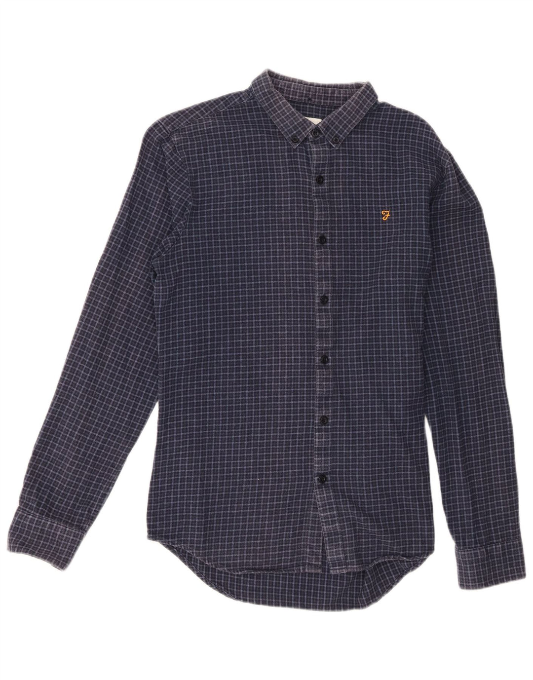 Farah Chemise Flanelle Homme Bleu Marine Moyen Carreaux Coton