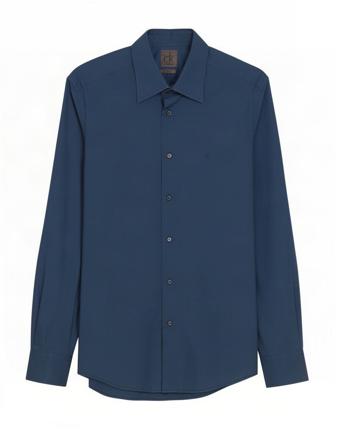 Calvin Klein Chemise Slim Fit Homme Bleu Moyen Coton