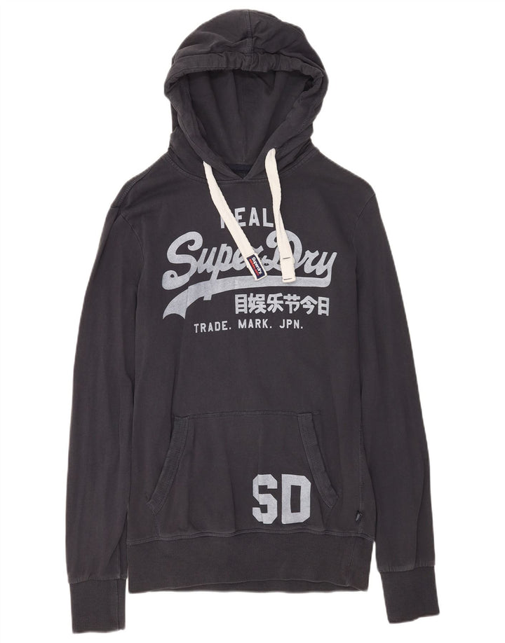 Superdry Pull à Capuche Graphique Homme Noir Moyen Coton