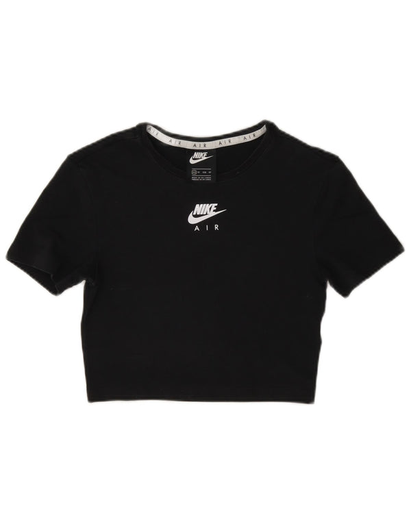 Nike T-shirt court graphique pour femme UK 6 XS Noir