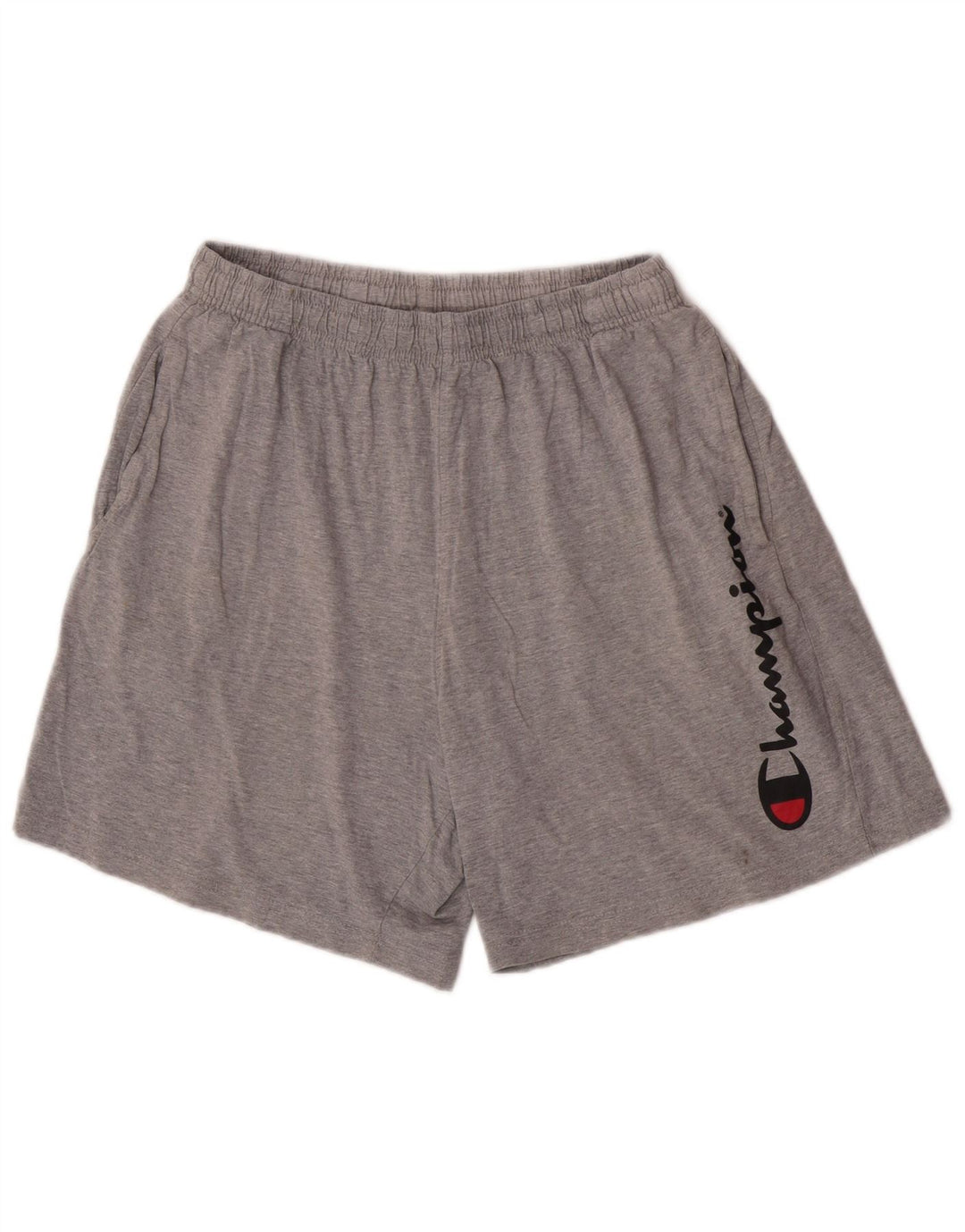 Champion Short de Sport Graphique Regular Homme Petit Gris Coton