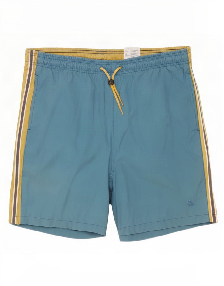 Timberland Short de bain homme petit bleu polyester color block