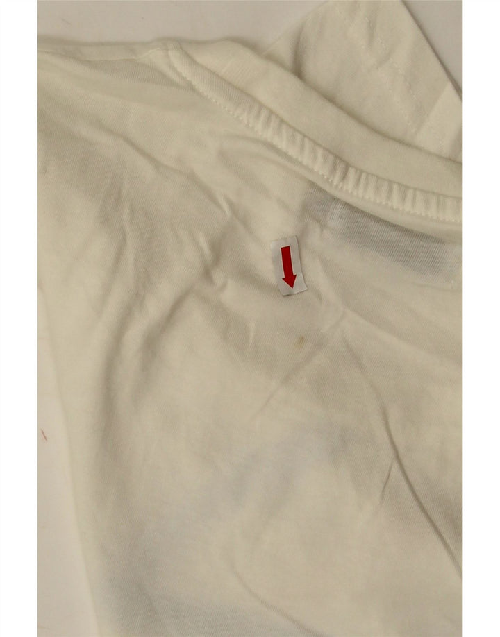 JACK & JONES T-Shirt Homme Haut Large Blanc Rayé Coton