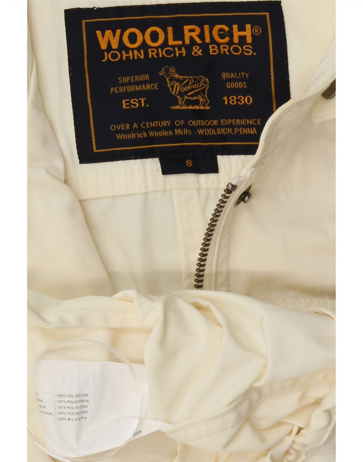 WOOLRICH Veste utilitaire pour femme UK 10 Petit polyester blanc cassé