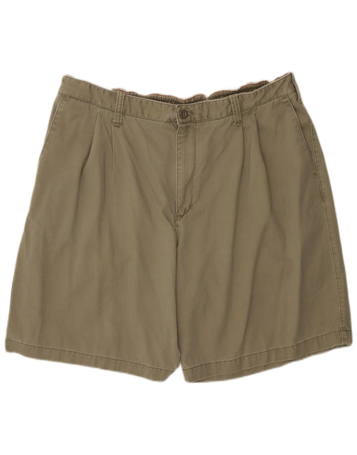 Eddie Bauer Short chino à chevilles hautes pour hommes W42 2XL Coton kaki