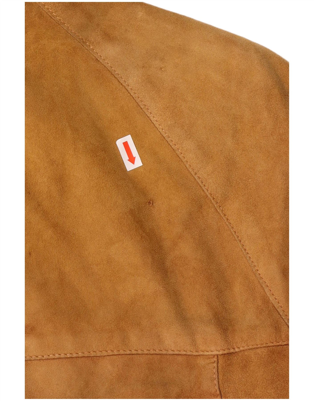 Veste en daim Bomber femme Vintage UK 12 cuir marron moyen