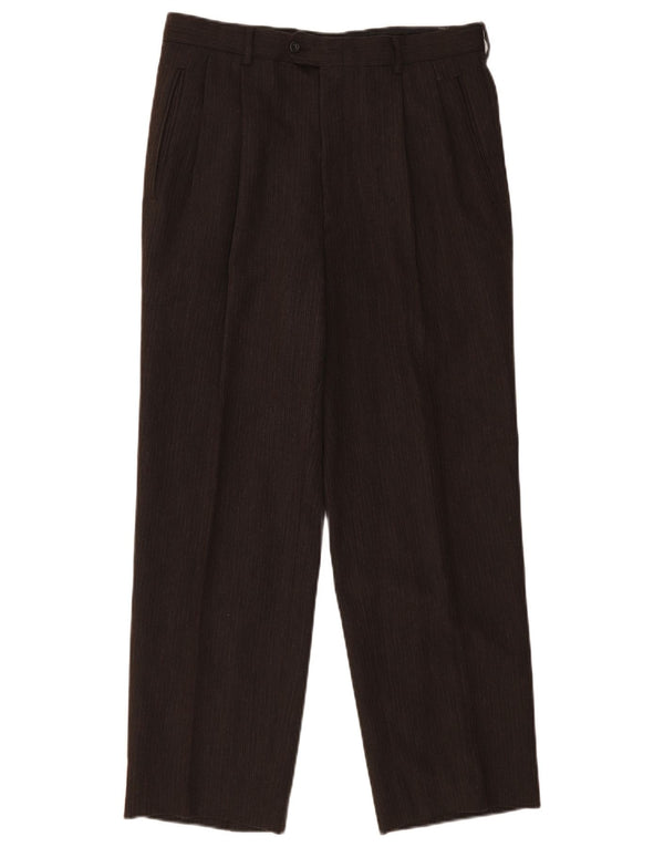 vintage Mens Pegged Suit Pantalon IT 50 Large W32 L28 Marron