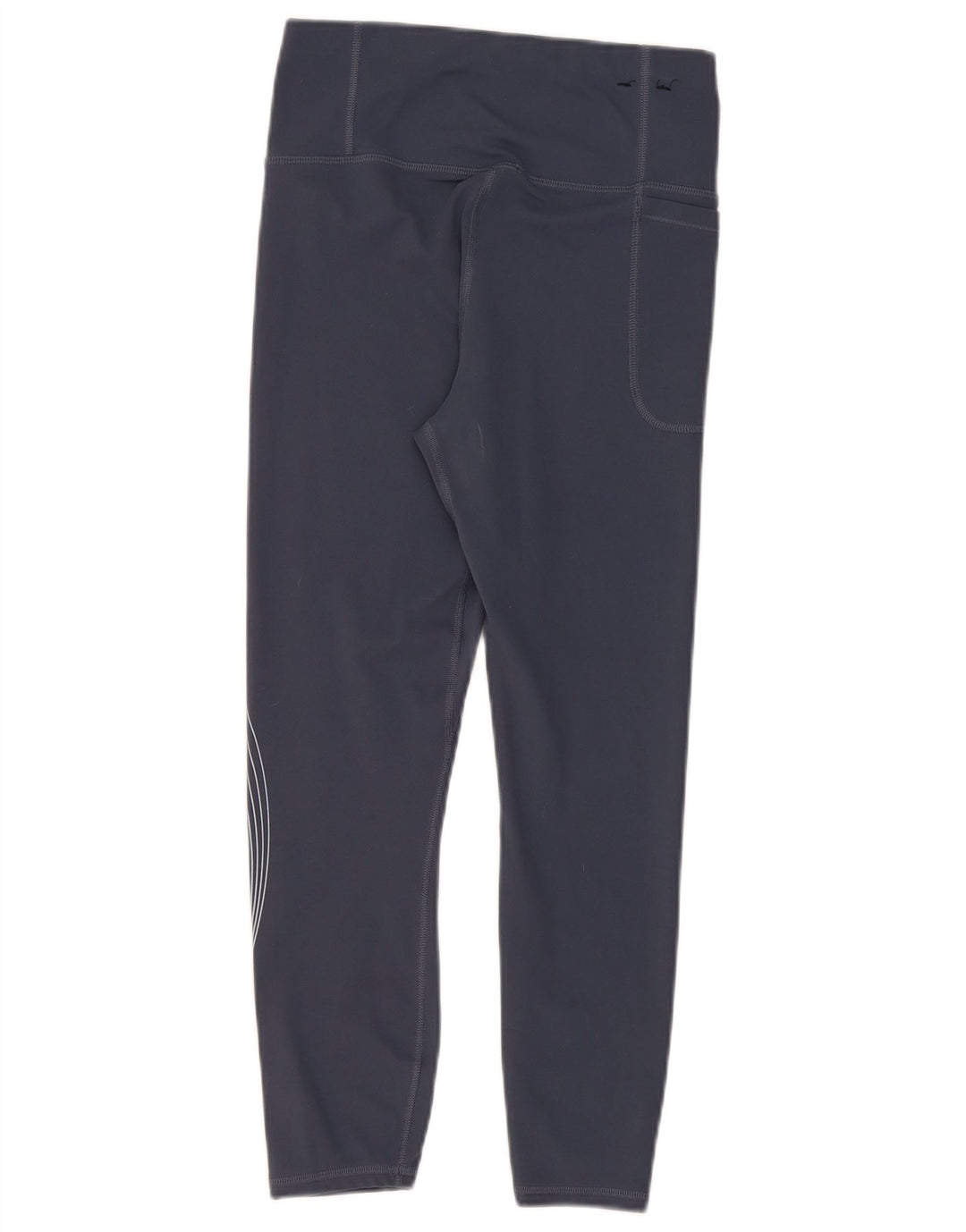 Under Armour Legging Graphic Crop Femme UK 42 Bleu Moyen Polyester