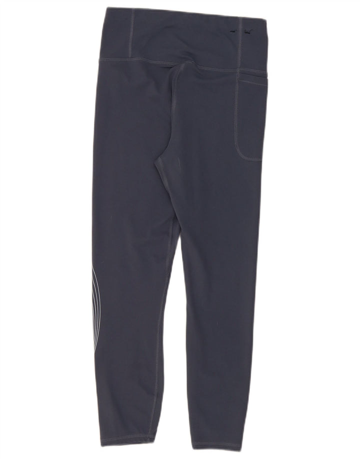 Under Armour Legging Graphic Crop Femme UK 42 Bleu Moyen Polyester