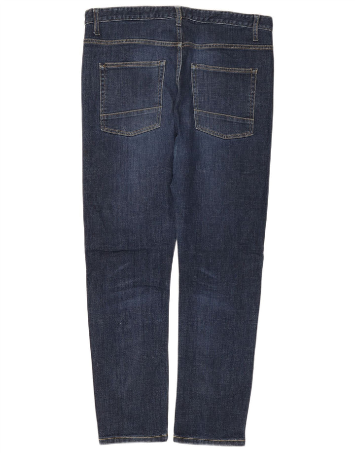 Benetton Jean Slim Femme W34 L28 Bleu